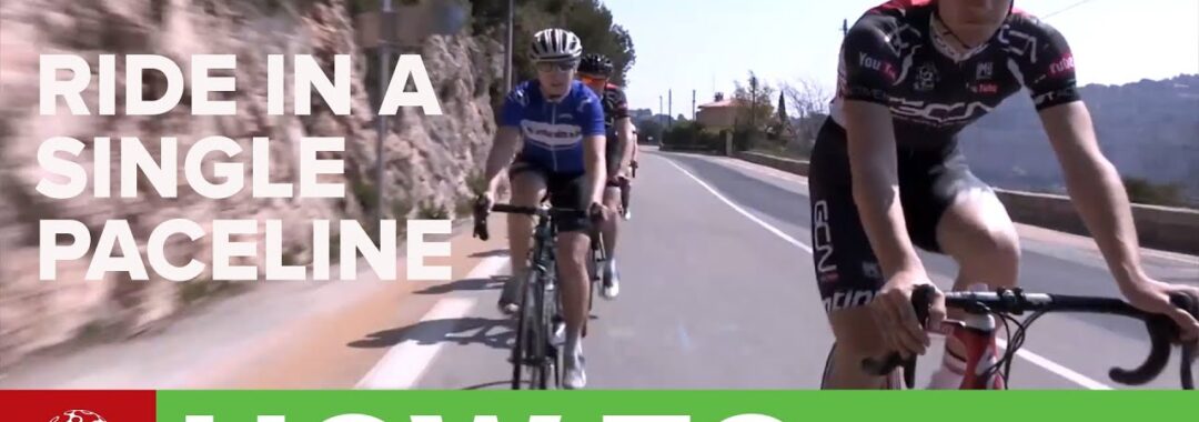 How To Ride In A Single Pace Line