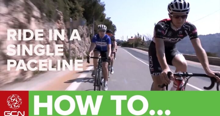 How To Ride In A Single Pace Line